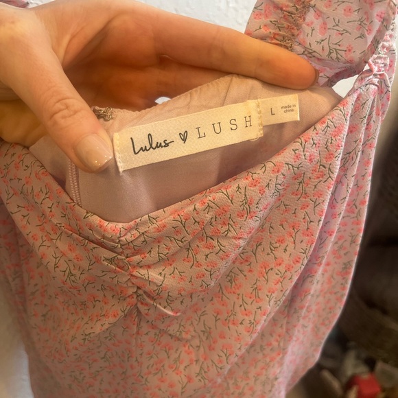 Lulus floral print ruffled mini dress - Picture 4 of 4